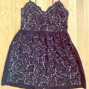 Express lace black dress